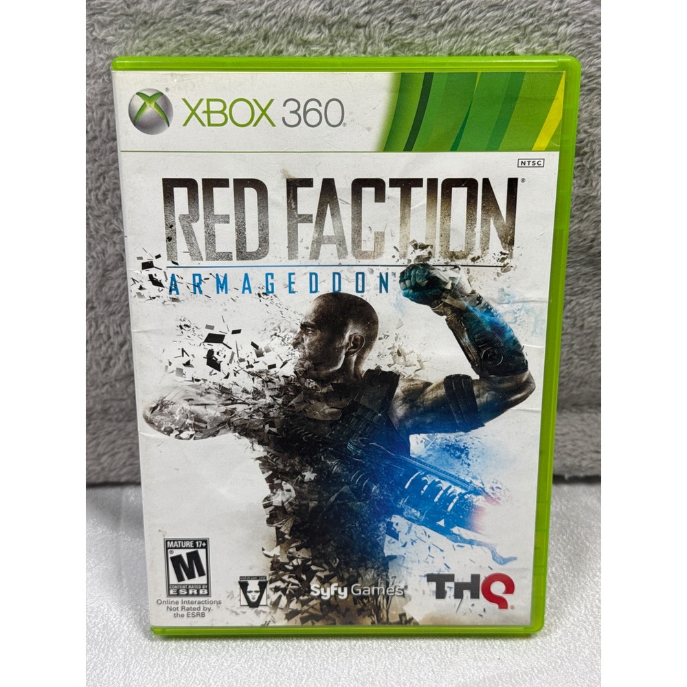 THQ Red Faction Armageddon Xbox 360 NTSC Green Sci-Fi Shooter Game